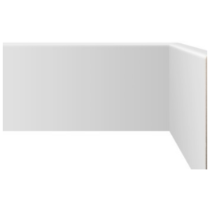 Guarnição Clássica Liso 240x10cm Branco - Barra C/ 2,4m - Biancogres