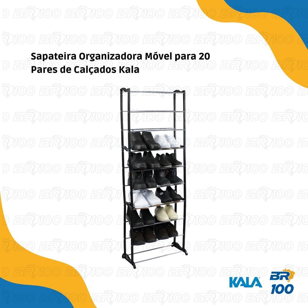 Sapateira Organizadora Móvel para 20 Pares de Calçados Kala - 2