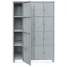 Armário Roupeiro de Aço Vestiário 16 Portas Locker - 2