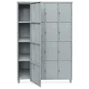 Ver imagem 2 de Armário Roupeiro de Aço Vestiário 16 Portas Locker