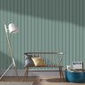 Papel de Parede Ripado Verde Menta 10mx57cm MAD69G - 4
