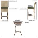 Ver imagem 2 de Mesa Bistro e 2 Banquetas Roma Marrom Corda Náutica 13 Trama Original