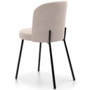 Ver imagem 4 de Kit 5 Cadeiras Sala de Jantar Estofada Gavi L02 Suede Bege