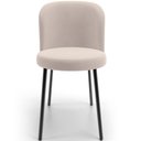 Ver imagem 5 de Kit 5 Cadeiras Sala de Jantar Estofada Gavi L02 Suede Bege
