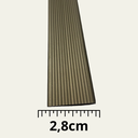 Ver imagem 2 de Perfil Moldura Aluminio Soleira P/ Piso Barra 1 Metro - Cor Champagne