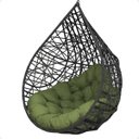 Ver imagem 1 de Balanço Suspenso Ninho Gota com Mola e Mosquetão Almofada Impermeável Gourmet Área Externa:a5