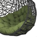 Ver imagem 6 de Balanço Suspenso Ninho Gota com Mola e Mosquetão Almofada Impermeável Gourmet Área Externa:a5
