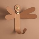 Ver imagem 2 de Kit 3 Ganchos Penduradores 8cm Libélula Dourada Carbono Luft Masutti Decorativo de Parede Enfeite