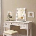 Ver imagem 1 de Espelho Camarim Grande 12 Lampadas Led Brilho Ajustavel 3 Tons Rotaçao 360 Graus Iluminaçao Maquiage