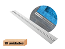 Ver imagem 2 de 10 Ralos Grelha Linear para Borda Piscina 100x12 cm em Inox