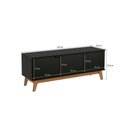 Ver imagem 3 de Rack Kappesberg 3 Portas 3d Preto Fosco 136cm