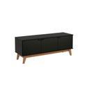 Ver imagem 2 de Rack Kappesberg 3 Portas 3d Preto Fosco 136cm