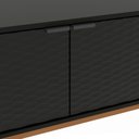 Ver mais imagens de Rack Kappesberg 3 Portas 3d Preto Fosco 136cm