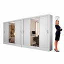Ver imagem 4 de Closet Casal Duplo Fortaleza 6 Portas Plus 12 Prateleiras
