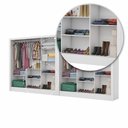 Ver imagem 7 de Closet Casal Duplo Fortaleza 6 Portas Plus 12 Prateleiras