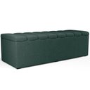 Ver imagem 1 de Calçadeira Recamier Baú para Cama de Casal King Dália 195x50 Cm W01 Linho Verde Musgo - Lyam Lyam de