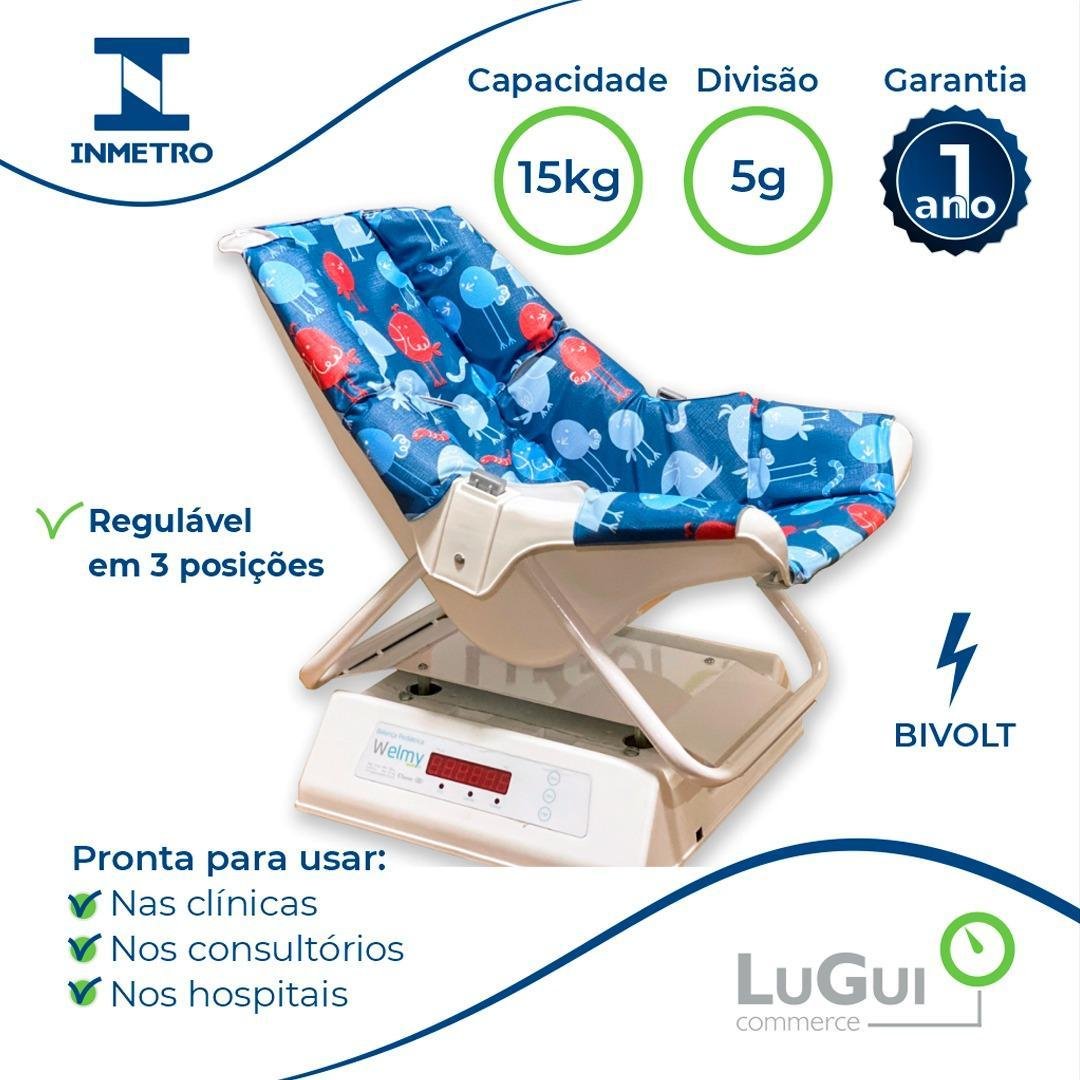 Balança Digital Bebê Pediátrica 109e 15 Kg 5g Confort Welmy - 1