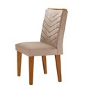 Ver imagem 3 de Mesa Aster 180 Tampo em MDF e Vidro com 6 Cadeiras Liz Moderna