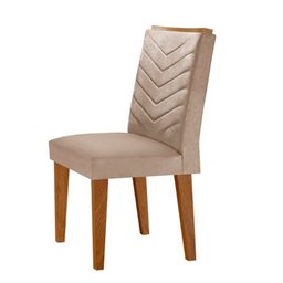 Mesa Aster 180 Tampo em MDF e Vidro com 6 Cadeiras Liz Moderna - 3