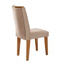 Ver imagem 2 de Mesa Aster 180 Tampo em MDF e Vidro com 6 Cadeiras Liz Moderna