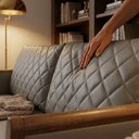 Ver mais imagens de Sofa 2 Lugares Ambar 165 cm Braços Pes em Madeira Courino Tcs 726 Moll