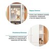 Guarda Roupa Infantil 2 Portas 3 Gavetas e Prateleira Externa 100% Mdf Smim - 12