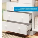 Ver imagem 7 de Guarda Roupa Infantil 2 Portas 3 Gavetas e Prateleira Externa 100% MDF Smim Branco/Brilho