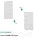 Ver mais imagens de Guarda Roupa Infantil 2 Portas 3 Gavetas e Prateleira Externa 100% MDF Smim Branco/Brilho