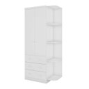 Ver imagem 2 de Guarda Roupa Infantil 2 Portas 3 Gavetas e Prateleira Externa 100% Mdf Smim