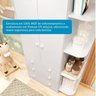 Guarda Roupa Infantil 2 Portas 3 Gavetas e Prateleira Externa 100% Mdf Smim - 6