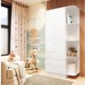 Guarda Roupa Infantil 2 Portas 3 Gavetas e Prateleira Externa 100% Mdf Smim - 1