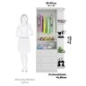 Guarda Roupa Infantil 2 Portas 3 Gavetas e Prateleira Externa 100% Mdf Smim - 4