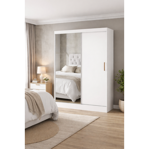 Guarda Roupa com Espelho e 2 Portas Sapphire -grand Line