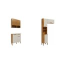 Ver imagem 2 de Cozinha Modulada Compacta 4 Peças 7 Portas e 1 Gaveta 221cm 100% MDF Viena Espresso Móveis
