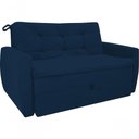 Ver imagem 1 de Sofá Cama Meg 2 Lugares Suede Azul Matrix
