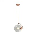 Ver imagem 1 de PENDENTE ORBIS 1XE27 COPPERY+CLEAR - HEVVY - SL-0534/H1CLEAR