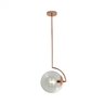 PENDENTE ORBIS 1XE27 COPPERY+CLEAR - HEVVY - SL-0534/H1CLEAR - 1