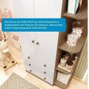 Ver imagem 6 de Guarda Roupa Infantil 2 Portas 3 Gavetas e Prateleira Externa 100% Mdf Smim