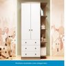 Guarda Roupa Infantil 2 Portas 3 Gavetas e Prateleira Externa 100% Mdf Smim - 10