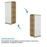 Guarda Roupa Infantil 2 Portas 3 Gavetas e Prateleira Externa 100% Mdf Smim - 8
