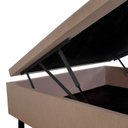 Ver imagem 4 de Base Box Baú Viúva 128x188x42cm Courino