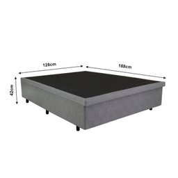 Base Box Baú Viúva 128x188x42cm Courino - 3