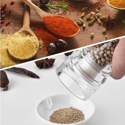 Moedor Gourmet Acrilico e Ceramica 21 Cm - Sal - Pimenta Mimo - 2