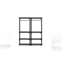 Ver imagem 7 de Arara Poly Eco com Cabideiro e 4 Prateleiras Preto
