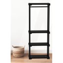 Ver imagem 1 de Arara Poly Eco com Cabideiro e 4 Prateleiras Preto