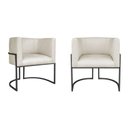 Ver imagem 1 de Kit 2 Poltrona Decorativa Base de Ferro Linho Munique 