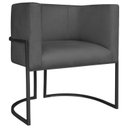 Ver imagem 7 de Kit 2 Poltrona Decorativa Base de Ferro Linho Munique 