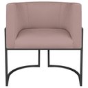 Ver mais imagens de Kit 2 Poltrona Decorativa Base de Ferro Linho Munique 