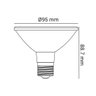 Lampada Led Par30 9,8w 4000k Luz Neutra - Bivolt - 4