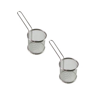 Kit 2 Cesta para Servir Porções Fritas Frango Salgados Petiscos Restaurante Hamburgueria